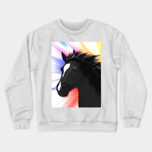 Horse Lovers Galloping Horse Crewneck Sweatshirt